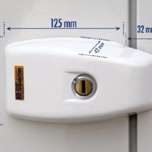 VAN Security za drsna, zadnja in viseča vrata bele barve