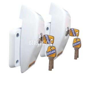 Ključavnica za zavarovanje drsnih in zadnjih vrat ter vrat na tečajih - komplet 2