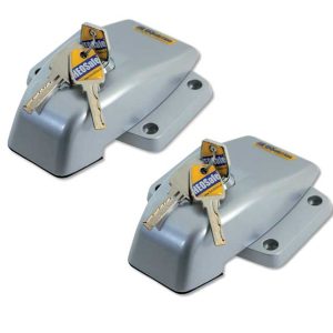 VAN Varnost za drsna, zadnja in vrtljiva vrata, komplet 2, siva/srebrna