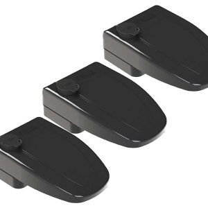 Zunanja ključavnica za vrata Safe Door 3 kosi črna