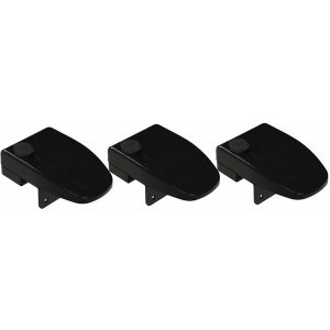 Vratna ključavnica Trezorni okvir vrat - črn - komplet 3 kosov