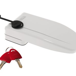 Zunanja ključavnica vrat bela