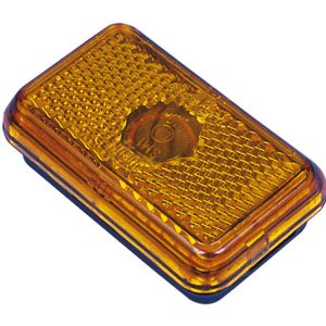 Stranski označevalnik svetlobe rumene barve 74x45x25