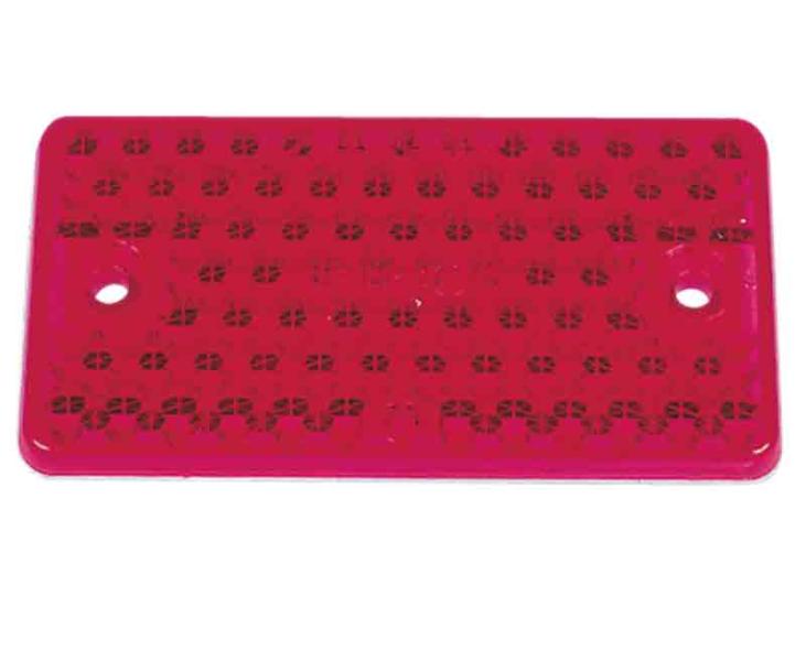 Odsevnik rdeč 91x47mm ohlapen