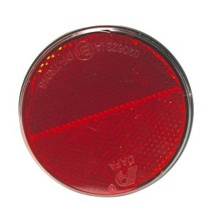 Odsevnik okrogel 72 mm samolepilni rdeč (1 kos)