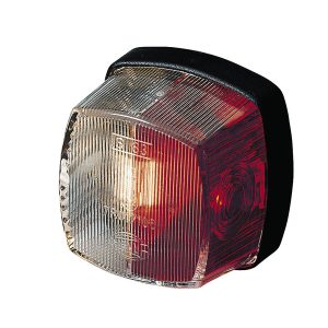 Obrisna luč rdeča/bela