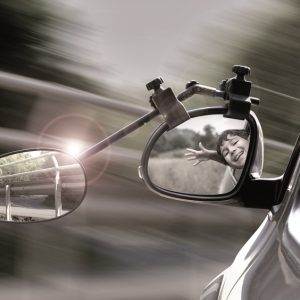 Pripenjalno ogledalo Speed Fix z izbočenim steklom, komplet 2