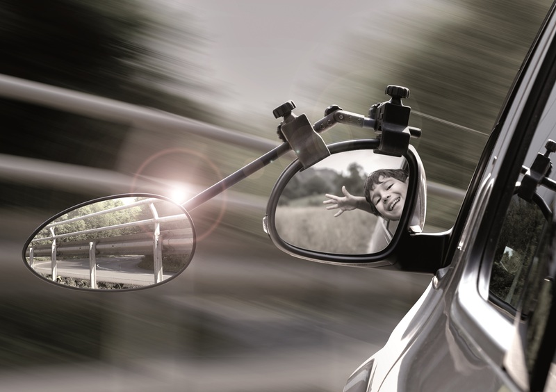 Pripenjalno ogledalo Speed Fix z izbočenim steklom, komplet 2