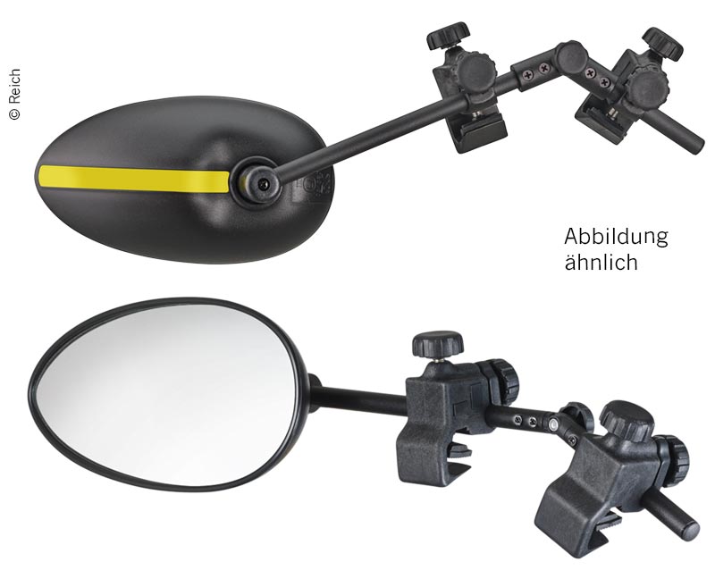 Pripenjalno ogledalo Speed Fix XXL z izbočenim steklom - komplet 2