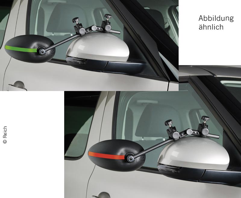 Pripenjalno ogledalo Speed Fix XXL z izbočenim steklom - komplet 2 - slika 2