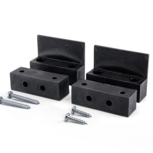 Montažni adapter za radijske kontakte, komplet 2, črn