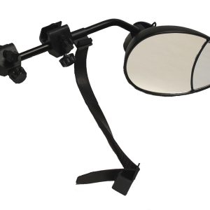 Ogledalo za prikolice Carbest z vgrajenim ogledalom za mrtvi kot - ovalno