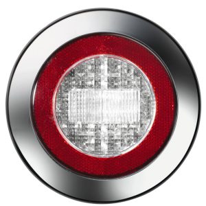 LED luč za vzvratno vožnjo z reflektorjem 12V 3W prozorna IP67, 500 mm kabel