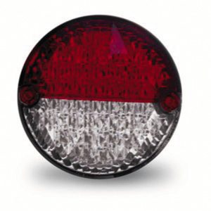 LED indikator/stop/končna luč 12V, 3/3/0,3W IP67 500 mm kabel rdeča