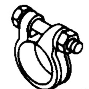 Cevna objemka D24-26 iz nerjavečega jekla