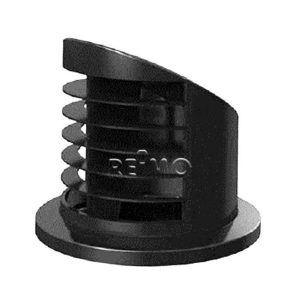 Izhod zraka visoka 90° f. parkirna toplota. Airtronic D2, Ø50/60 mm, črna