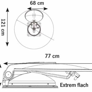 Carbest Travelsat - Avtomatski satelitski sistem (68 cm) HOTBIRD