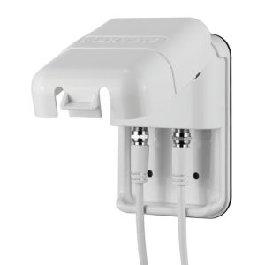 Dvojna zunanja vtičnica bela