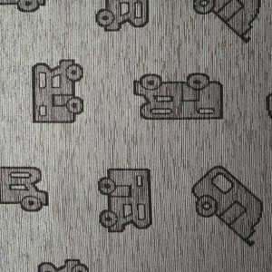 Preproga za dnevno sobo 50x150cm siva, vzorec, 45% poliester/55% bombaž