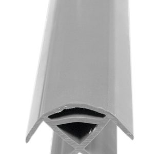 Luksuzni vogalni priključni profil 2,2 m - srednje siva