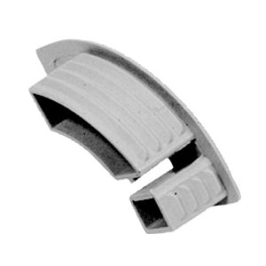 Zaklopni profil - srednje siv - desno