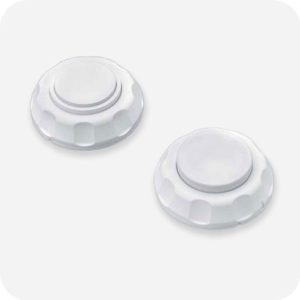 Magnetno držalo za vrata - belo - Komplet 2