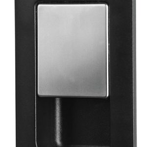 Ključavnica 36 x 59 mm za debelino vrat 12 - 18 mm - mat črna / krom