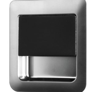 Ključavnica 55 x 59 mm za debeline vrat 12 - 18 mm - mat krom / črna