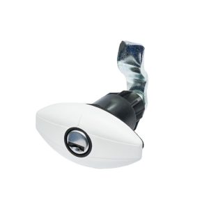 Elipsa z vrtljivo ključavnico - majhna - bela