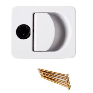 STS kocka za ključavnico STS z vgrajenim ročajem za cilindrično ključavnico Zadi - bela