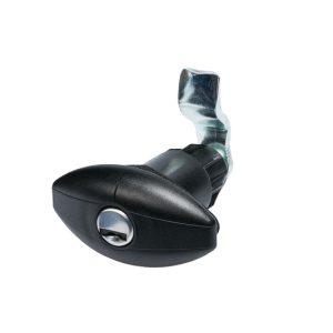 Elipsa z vrtljivo ključavnico - majhna - črna