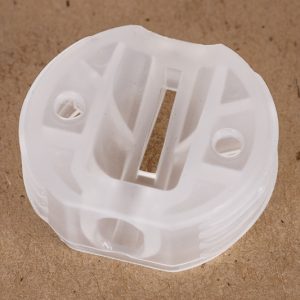 Plastični priključek za pohištvo - Ø 22,8 mm - prozoren