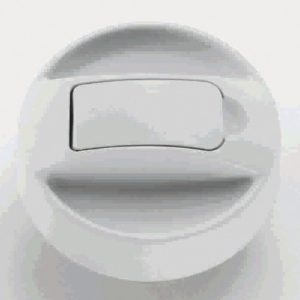 Ključavnica rezervoarja z zaklepnim pokrovčkom bele barve brez cilindra in ključa