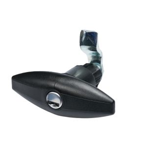 Elipsa z vrtljivo ključavnico - velika - črna