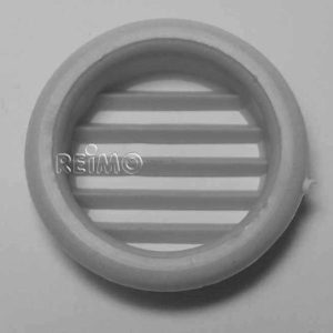 Ventilacijska rešetka za pohištvo - 32 mm - Okrogla - Siva