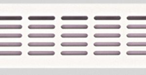 Prezračevalna rešetka 400 x 80 mm (bela)