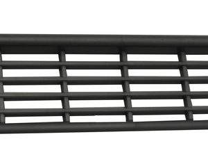 Ventilacijska rešetka za pohištvo - ovalna - srebrna