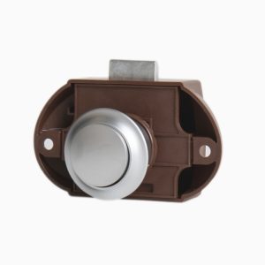 Ključavnica Push Lock - mat krom - komplet - 50 kosov