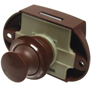 Push Lock - Pohištvena ključavnica rjave barve