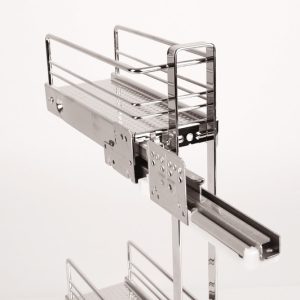 Aluminijasta pohištvena galerija srebrna tekoči metri, Ø 10 mm