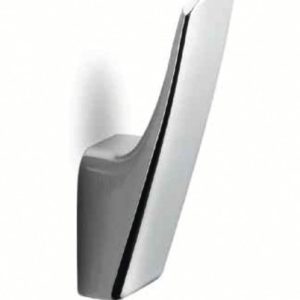 Enotna kovinska kljukica za plašče - Kvadratna - Hromirana