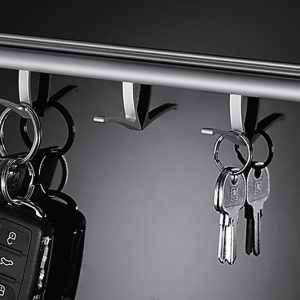 Vodilna tirnica s 3 kavlji, aluminij, 200 mm