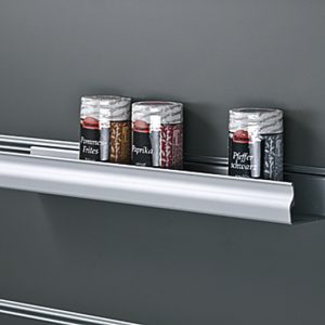 Stojalo za začimbe srebrno 400x65x21mm, aluminij