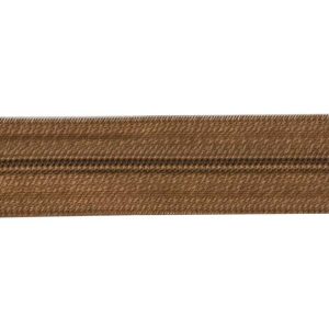 Neskončna zadrga na meter v rjavi barvi, širine 2,5 cm