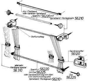 Komplet spiralnih tečajev svetlo sive barve