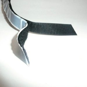 Samolepilni trak Velcro 20 mm črn 5 m