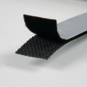 Velcro trak samolepilni 20mm črn 5m