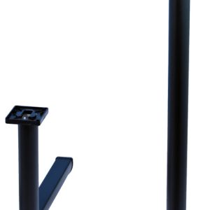 Podnožje za zložljivo mizo, sredinsko zložljivo - črno