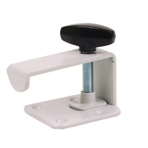 Zaklepna naprava sive barve za dvižno mizo