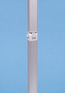 Srebrna podloga za zložljivo mizo - Sredinski sklep - Višina 740 mm